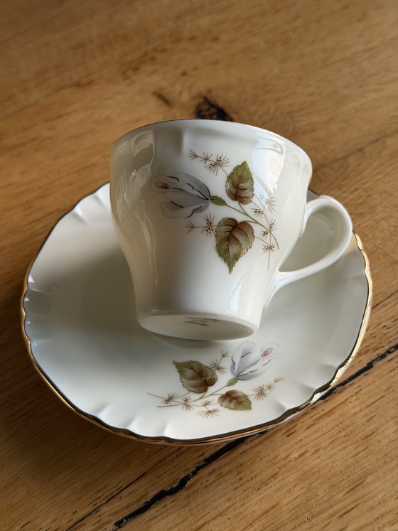 Image 1 of Richard Ginori espresso set – 6 kopjes & schotels – vintage Italiaans porselein