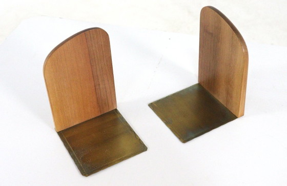 Image 1 of Set of vintage Danish wooden bookends