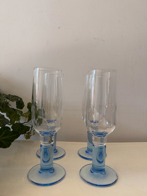Set of 4 Bormioli Rocco flutes – Glass & Decanter, Glass, Postmodern (photo 6 of 6)