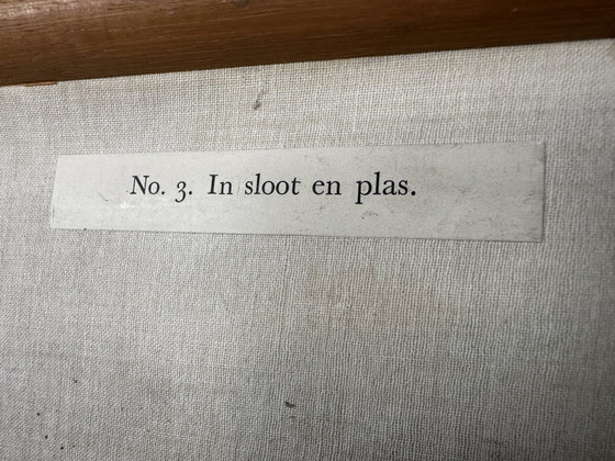 Carte scolaire en lin vintage - Dans le fossé et l'étang (M.A. Koekkoek) – Wolters, Décorations murales (photo 11 of 12)