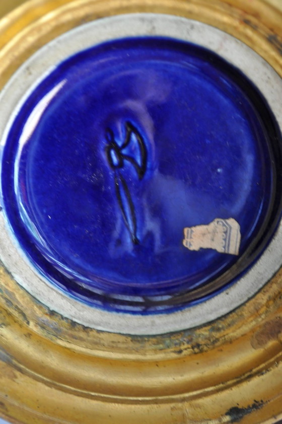 Image 1 of Pair of large earthenware vases from Tours Saint Radegonde by the ASCH factory (ref 3233)