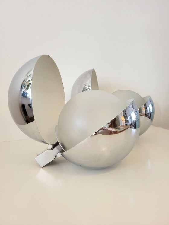 Image 1 of Set of 2 Diaframma wall lamps by Fontana Arte 1960