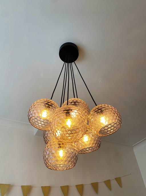 Lampada a sospensione Bolia multi ghiaccio