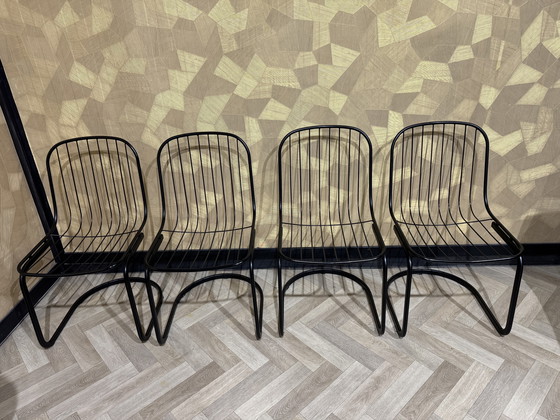 Image 1 of 4 x Gastone Rinaldi high-quality Italian dining chairs