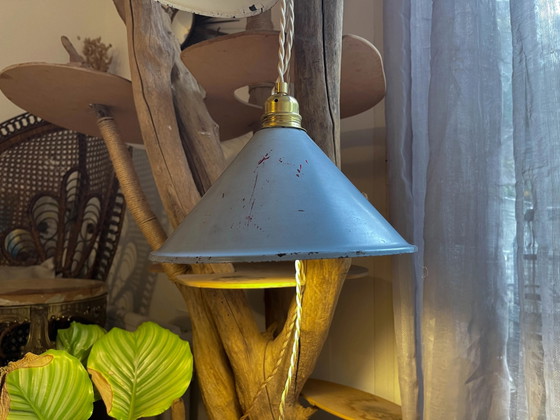 Lampada Portatile Vintage Personalizzabile in Lamiera Smaltata – Illuminazione, Industrieel (photo 3 of 13)