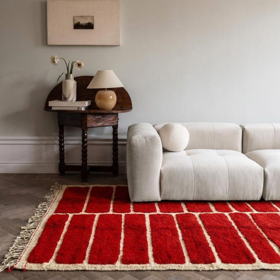 Image 1 of Magnificent Handcrafted Red Rug 200cm x 300cm