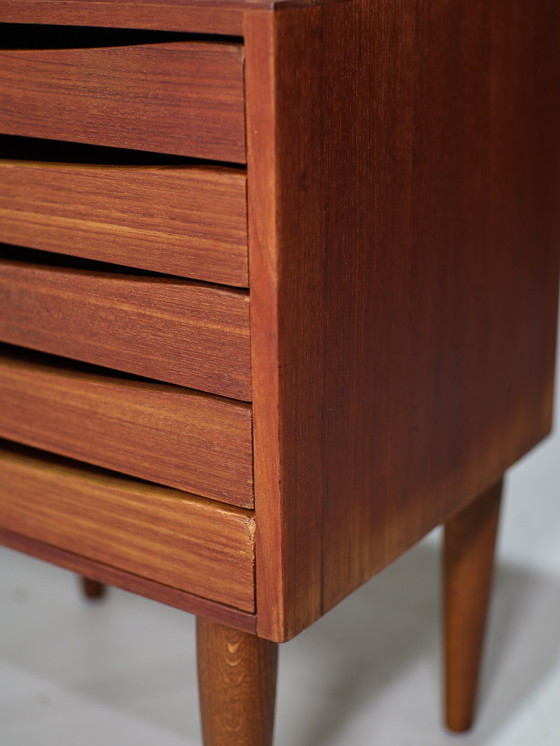 Image 1 of Nightstand Drawer Cabinet Vintage Teak Danish