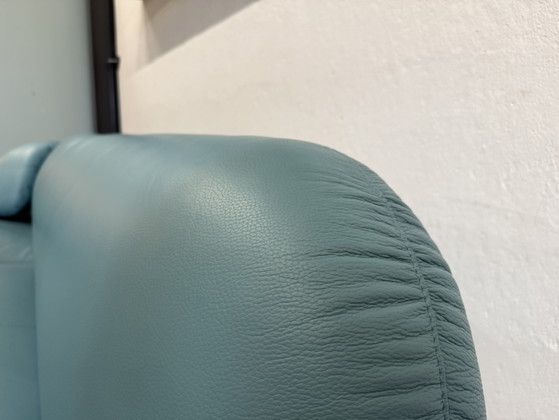 Image 1 of Leolux Pulla Hoekbank Senso blauw leer 