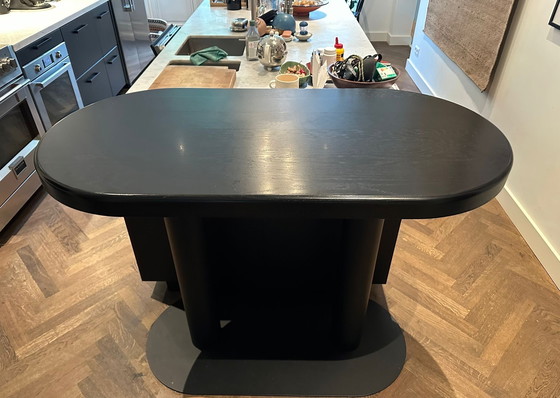 Image 1 of Design barmeubel massief eiken hout en staal 