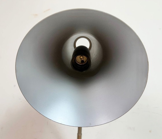 Image 1 of Lámpara de mesa industrial alemana azul de Reif Dresden, década de 1960