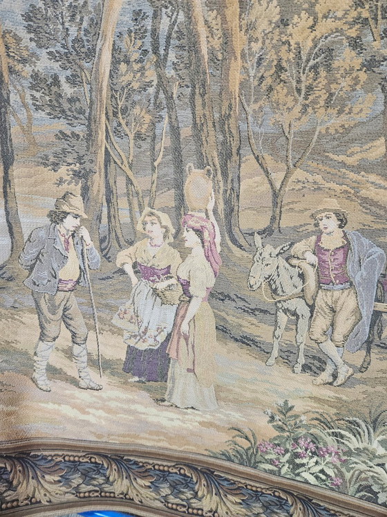 Wandteppich mit idyllischem Waldmotiv aus Aubusson, Frankreich, spätes 19. Jahrhundert – Wanddekoration (photo 16 of 18)