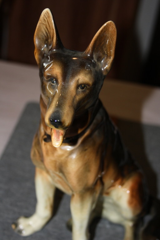 Chien Cortendorf - Grand, assis (Figurine en céramique)