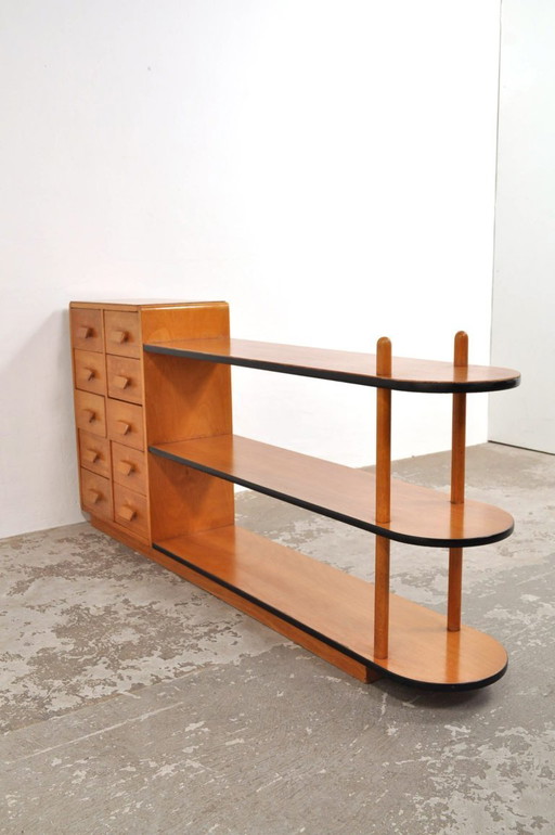 Armoire à baguettes/séparateur de pièce vintage, années 1950