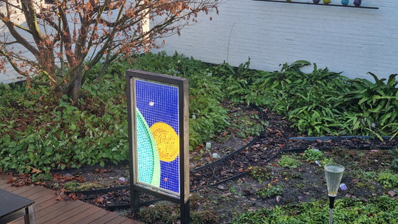 Image 1 of art mosaic solar system