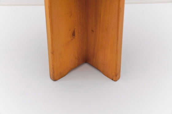 Image 1 of Conjunto de 6 taburetes de roble al estilo de Pierre Chapo, Francia, años 60