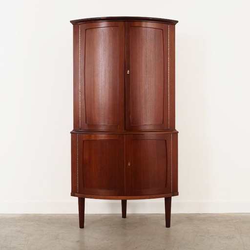 Teak corner cabinet, 1970s, Danish design, manufacture: Denmark