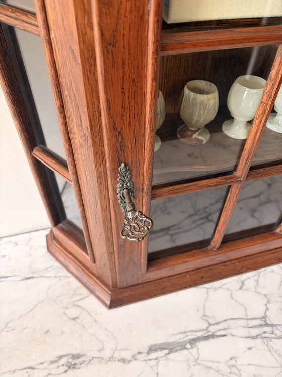 Image 1 of Vintage houten wandkastje