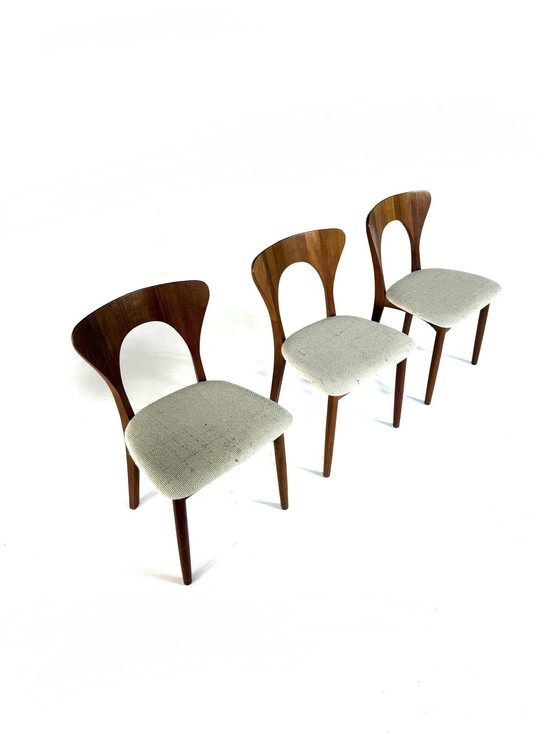 Image 1 of 3x chaise de salle à manger vintage 'Peter', Koefoeds Hornslet '70