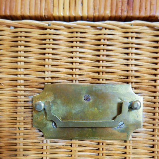 Image 1 of Vintage rieten ladekast - jaren 1960