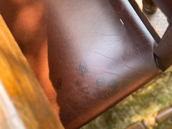 Sedie da castello Sedie da pranzo 6 Rovere vintage Pelle – Legno (photo 13 of 22)