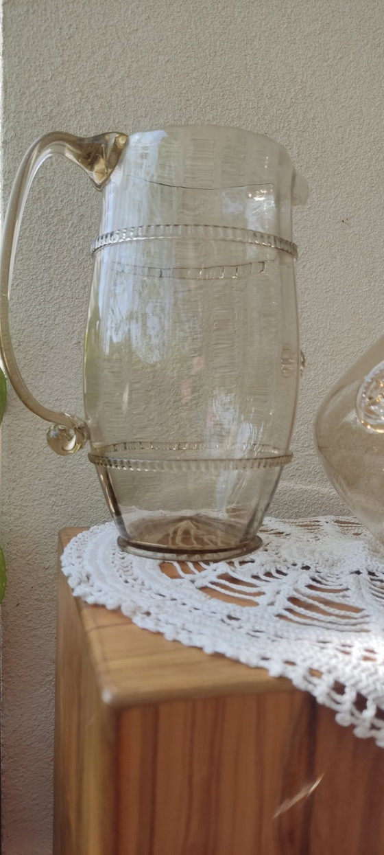 Image 1 of Juego de cristal de Murano de mediados de siglo "Bollenglass" - Estilo Venini