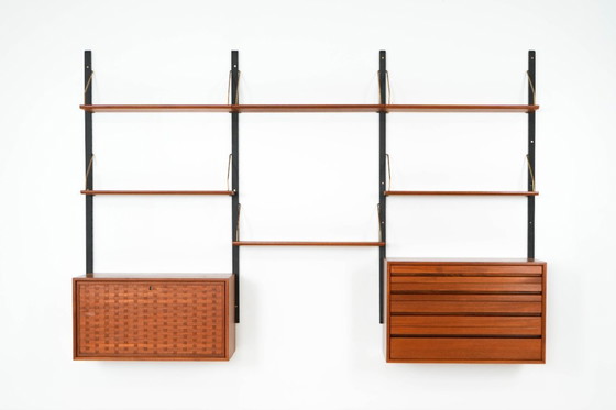 Image 1 of Étagère modulaire en teck, design danois, années 1960, designer : Poul Cadovius