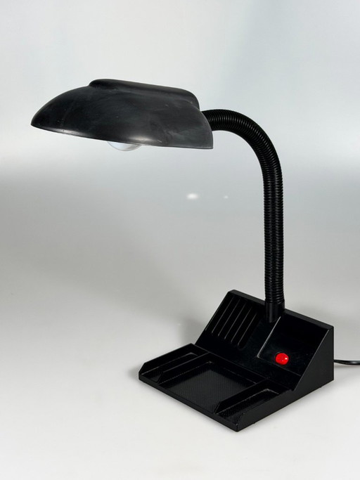 60er 70er Jahre Tischlampe Schwanenhals Adjustable Space Age Metall & Kunststoff – tafellampen, Plastic (photo 2 of 11)