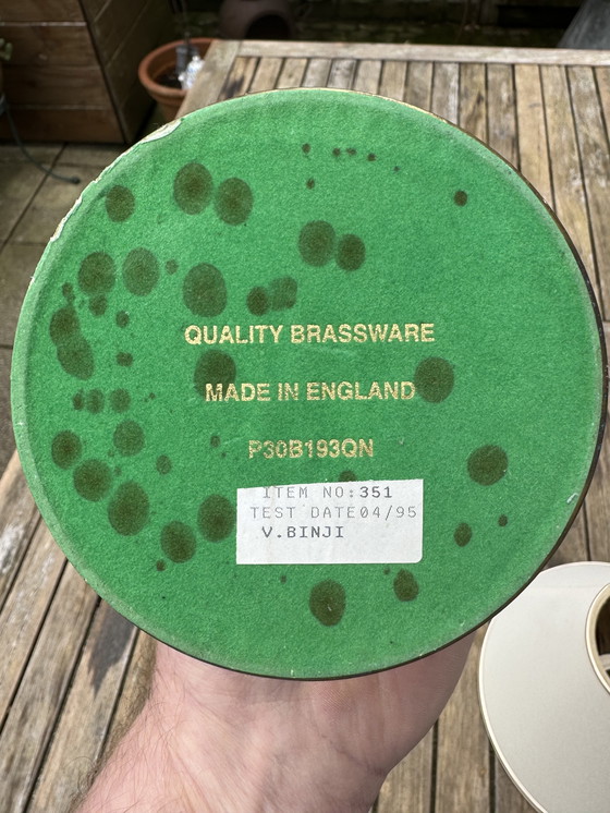 Image 1 of High-End English Classic Table Lamp | High-Gloss Brass | Heavy Quality | 1995