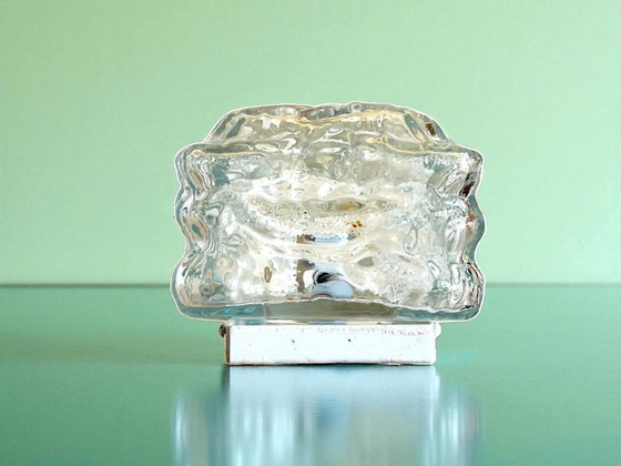 Image 1 of Lampada da incasso a soffitto o a parete in vetro rettangolare