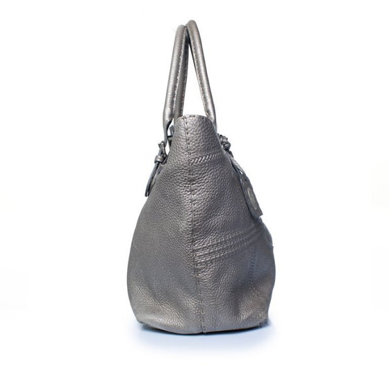 Image 1 of Fendi, silver selleria grand borhese leather handbag