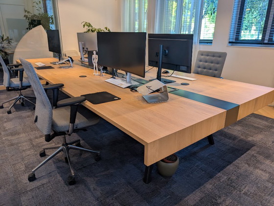 Image 1 of Design Workbench based on Vitra Design – massief eiken & staal