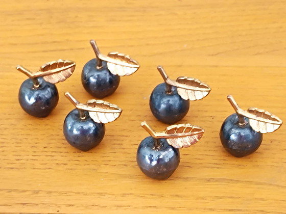 Image 1 of Juego de 6 placas de identificación de metal