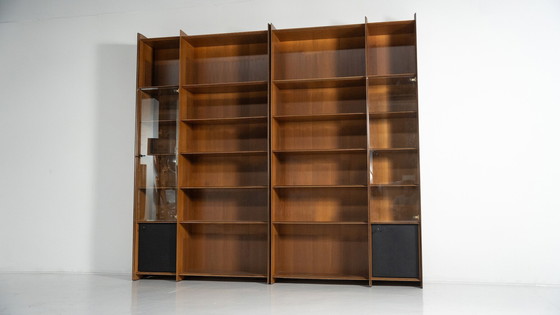 Image 1 of Mid-Century Modern Artona Bookcase By Afra And Tobia Scarpa, Maxalto,1960S ( In Two Parts)