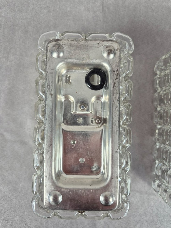 Paire d'appliques murales ERCO 54 090 en verre bullé, style moderne allemand des années 1960. – Glass (photo 14 of 14)