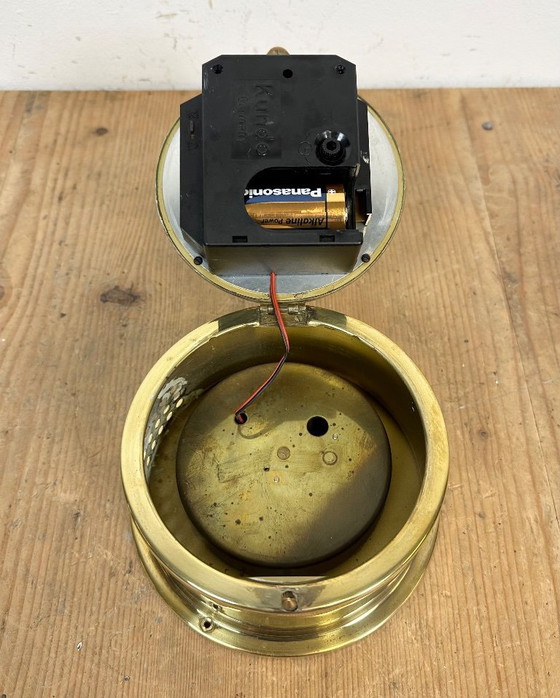 Image 1 of Orologio da nave tedesco in ottone d'epoca di Kundo, anni '70