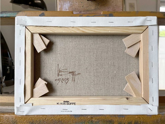 Image 1 of Mosaico di Campi, pezzo unico, dipinto, dipinto a mano, pezzo unico, 30 x 20 cm, pittura acrilica su tela