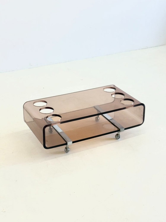 Image 1 of Barwagen aus Plexiglas von Michel Dumas für Roche Bobois