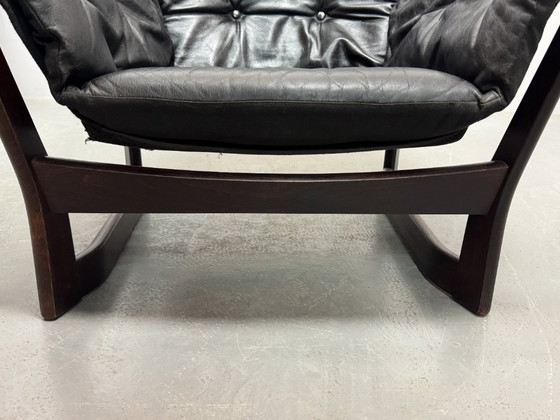 Image 1 of Mid-Century Design „Trega“ Sling Lounge Chairs von Tormod Alnæs für Sørlie Møbler, Norwegen, 1970er Jahre