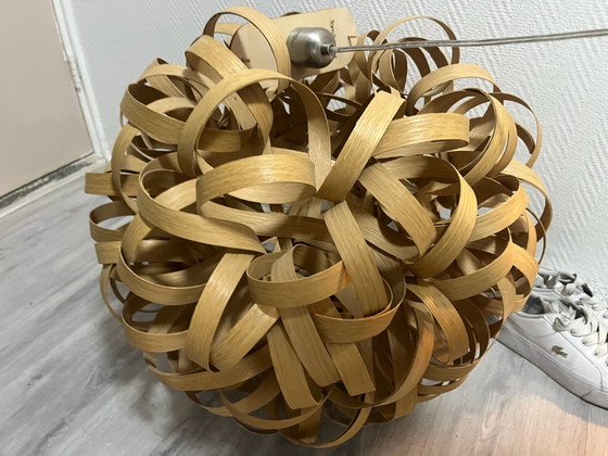 Exklusive Tom Raffield Handgefertigte Eichenholz Pendelleuchte (ø 58 cm), Pendelleuchten, Beige (Foto 6 von 6)