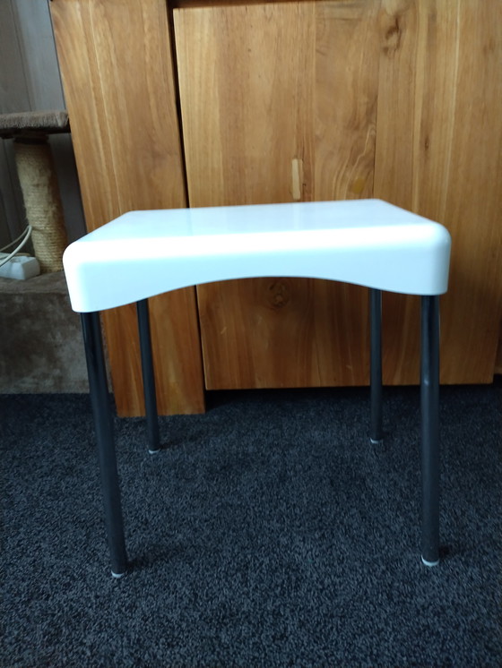 Image 1 of Vintage Italian Designer Stool CM Marmore Torino Brevetti