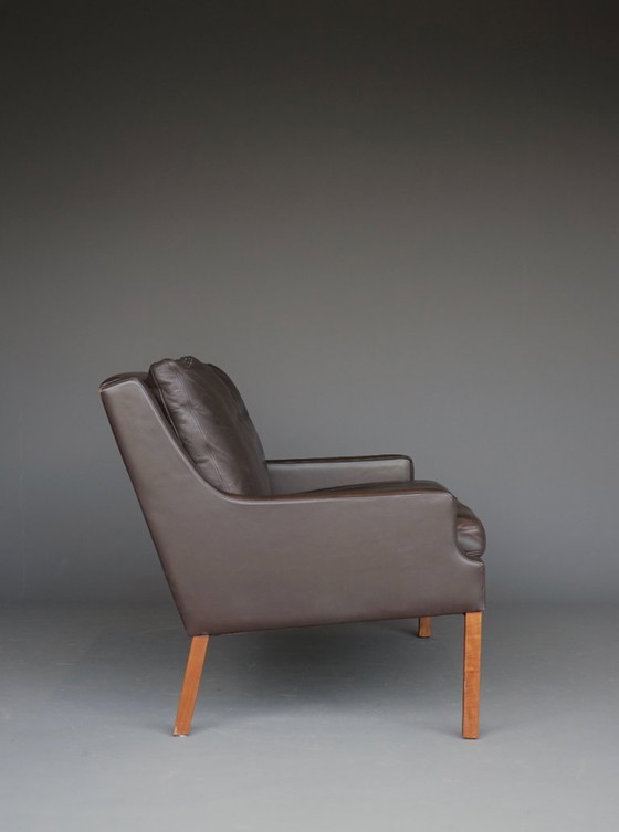 Image 1 of Sofá danés de dos plazas de cuero de Georg Thams, Dinamarca, década de 1960