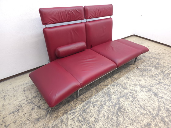 Image 1 of Divano funzionale Brühl Roro, divano letto in pelle, divano rosso