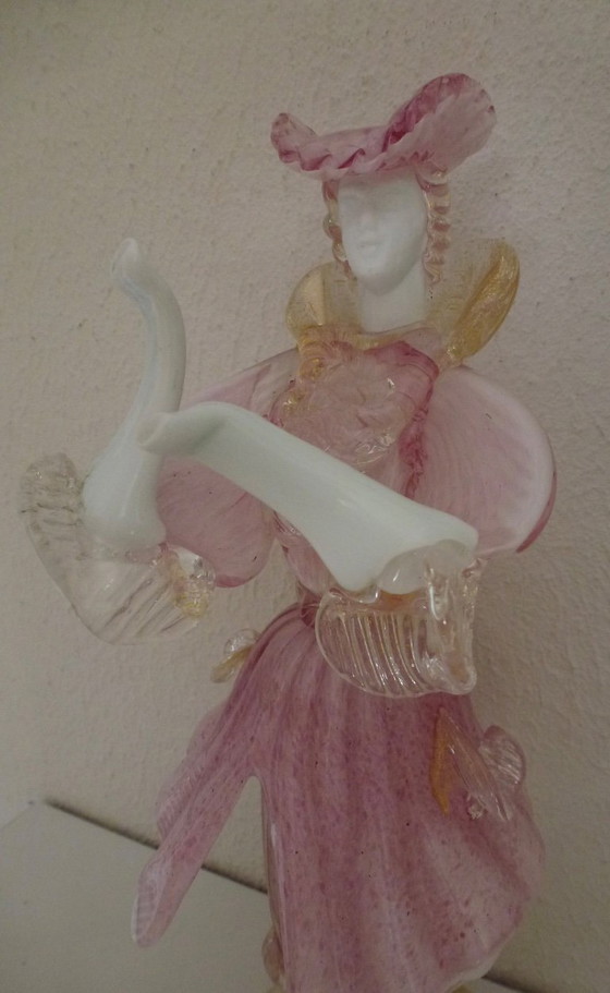 Image 1 of Vintage Murano glass by Barovier & Toso dancer, Goldoniano of Dandy.