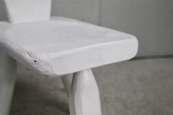 Image 1 of 2 sedie a treppiede, sedili Gouge, brutalisti