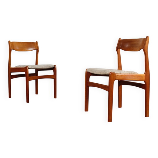 2er Set dänische Teakholz Esszimmerstühle danish design Vintage