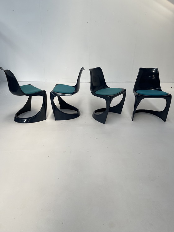 Image 1 of Set vintage di 4 sedie Space Age di Steen Østergaard per Cado