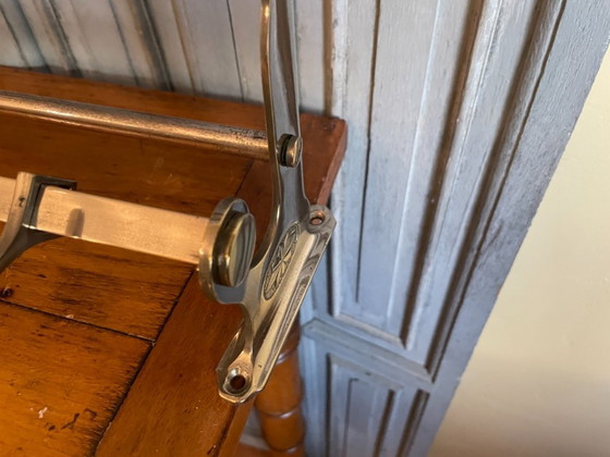 Image 1 of Wall Coat Rack Nickel Art Deco 1930 French