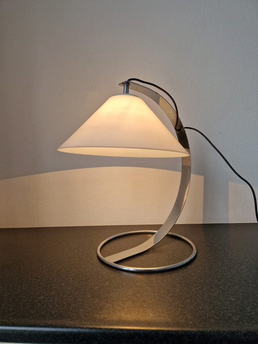 Vintage Raak table lamp design chrome tropic dresser lamp