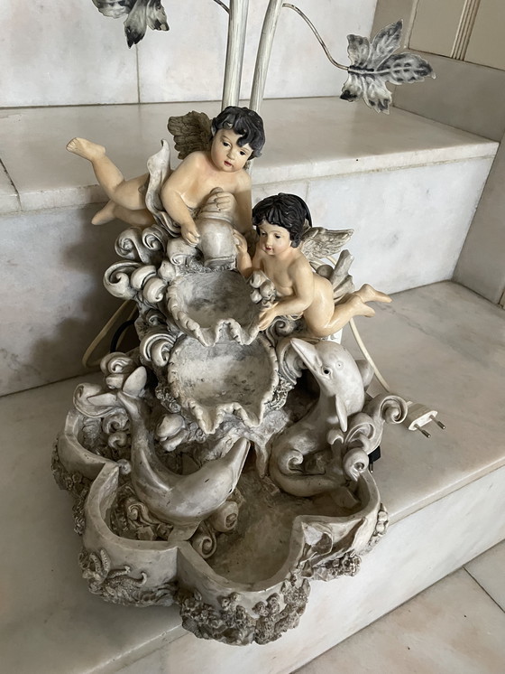 Image 1 of Room fountain with 3 calyx lamps