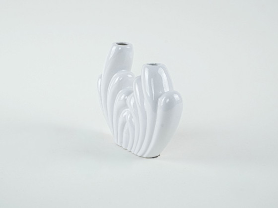 Image 1 of Ceramic vase, art deco, 1980s, production: Italy